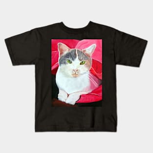 Daisy Cat Portrait Kids T-Shirt